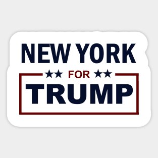 New York for Trump Sticker